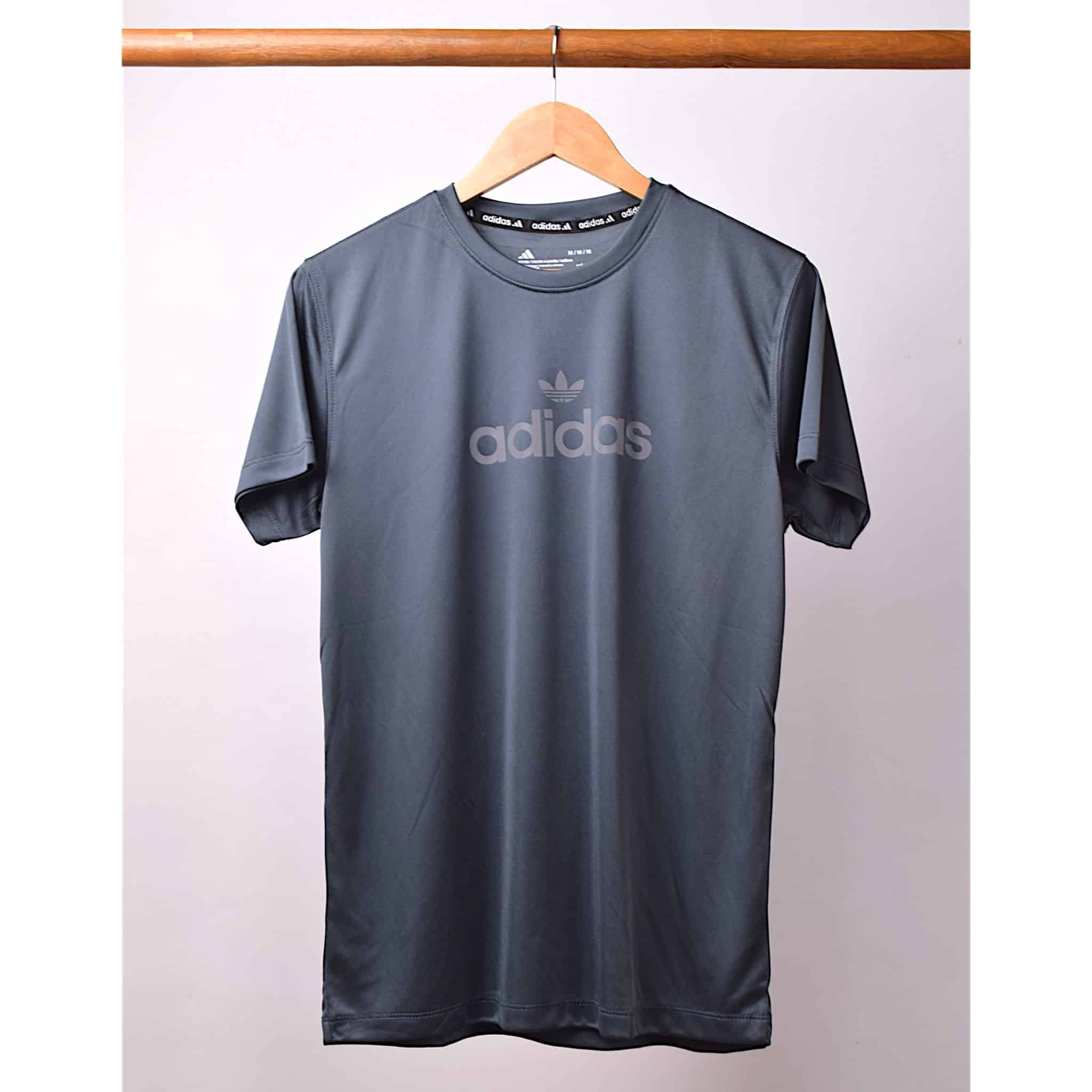 Grey Adi Bold Dry Fit Tee