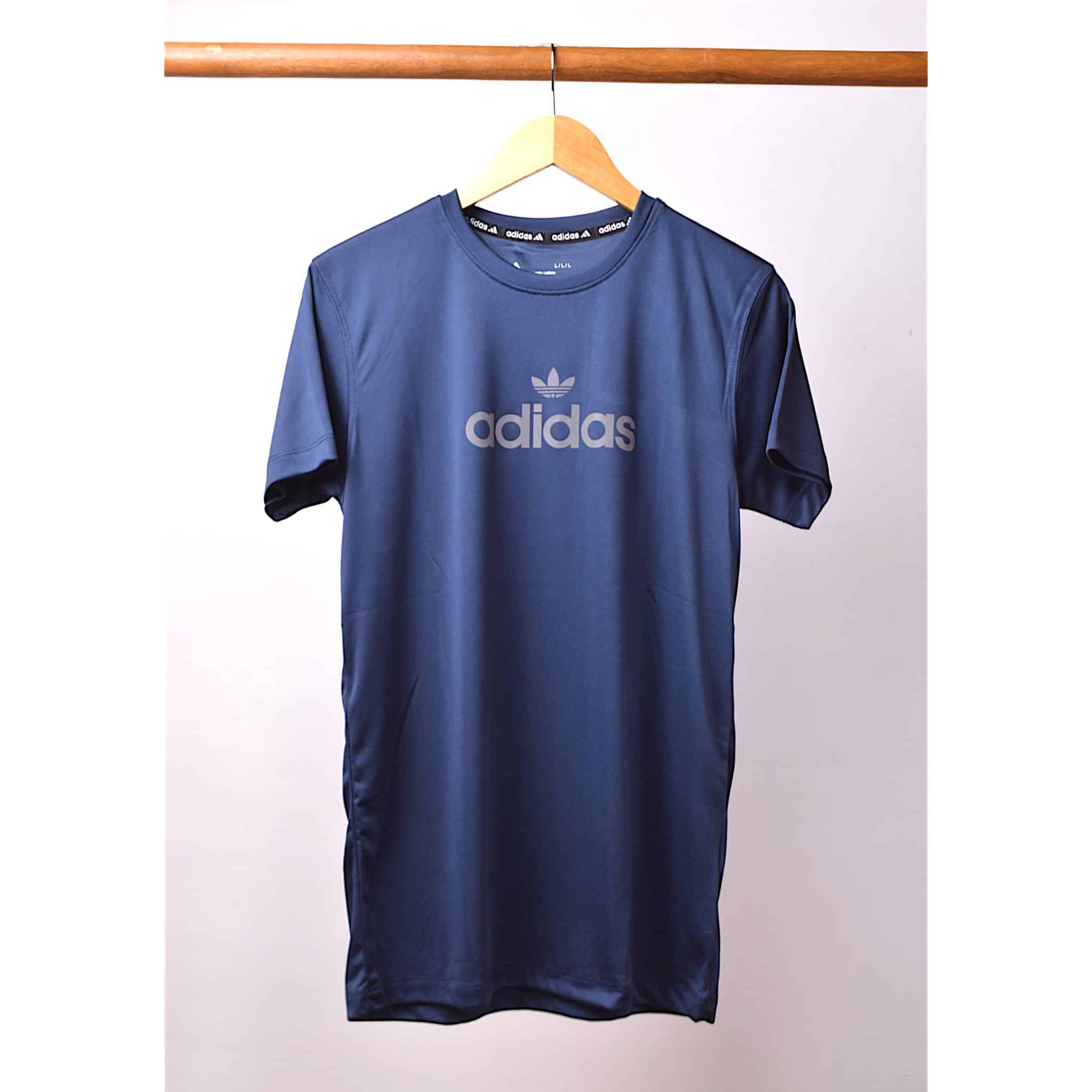 Navy Blue Adi Bold Dry Fit Tee