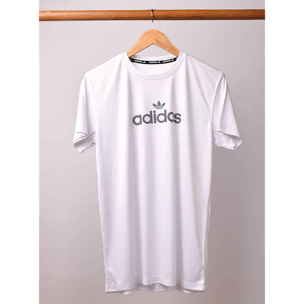 White Adi Bold Dry Fit Tee
