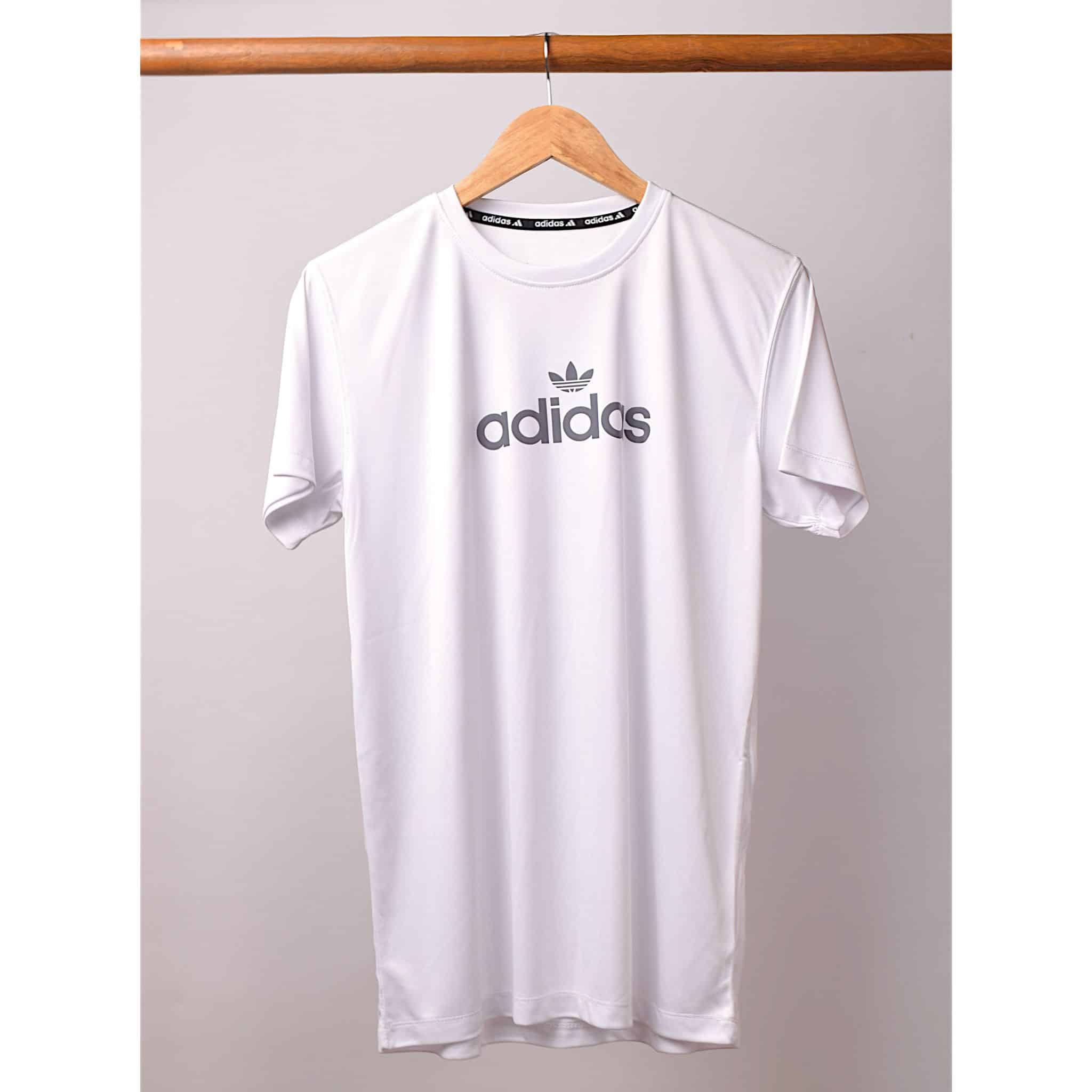 White Adi Bold Dry Fit Tee