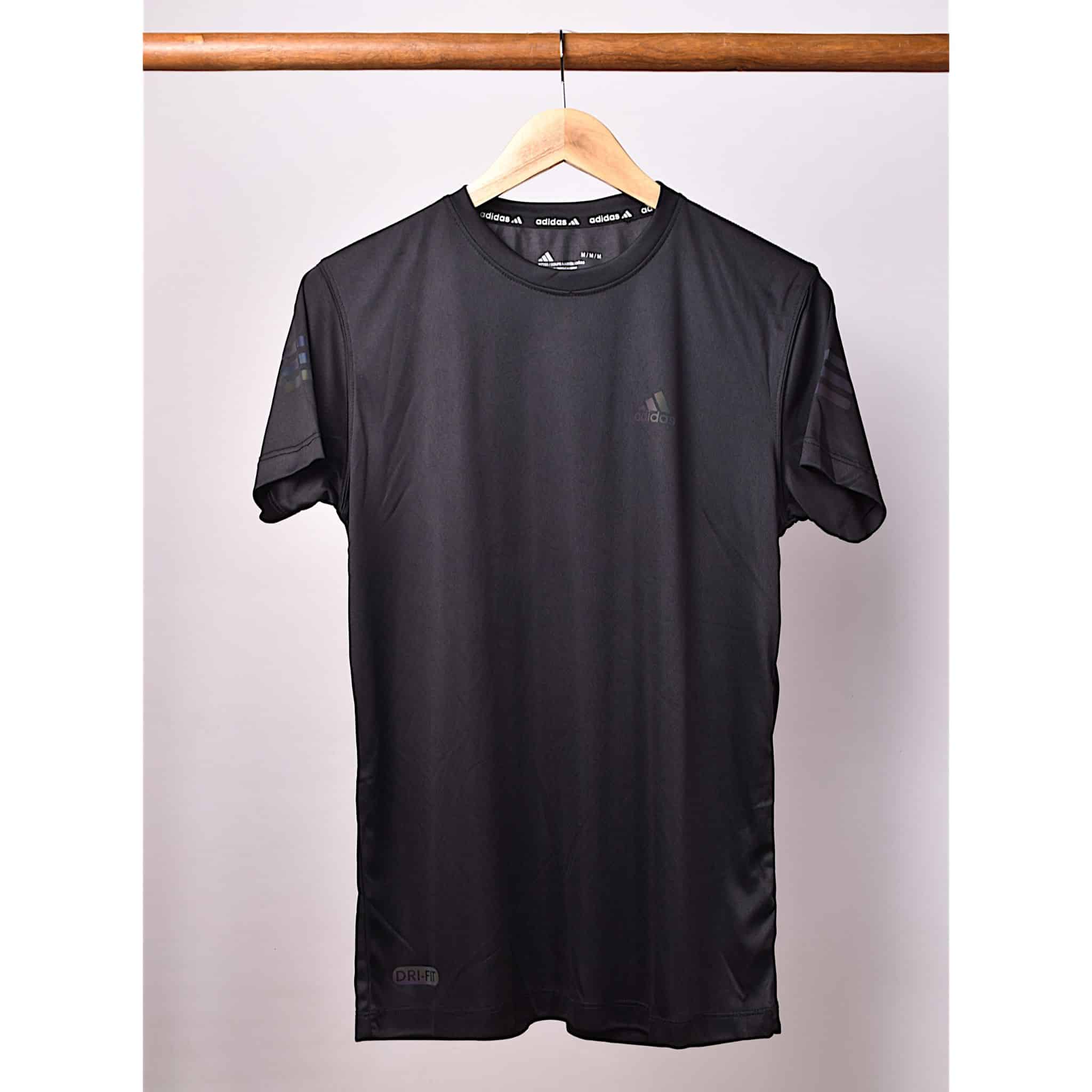 Black Adi Classic Dry Fit Tee