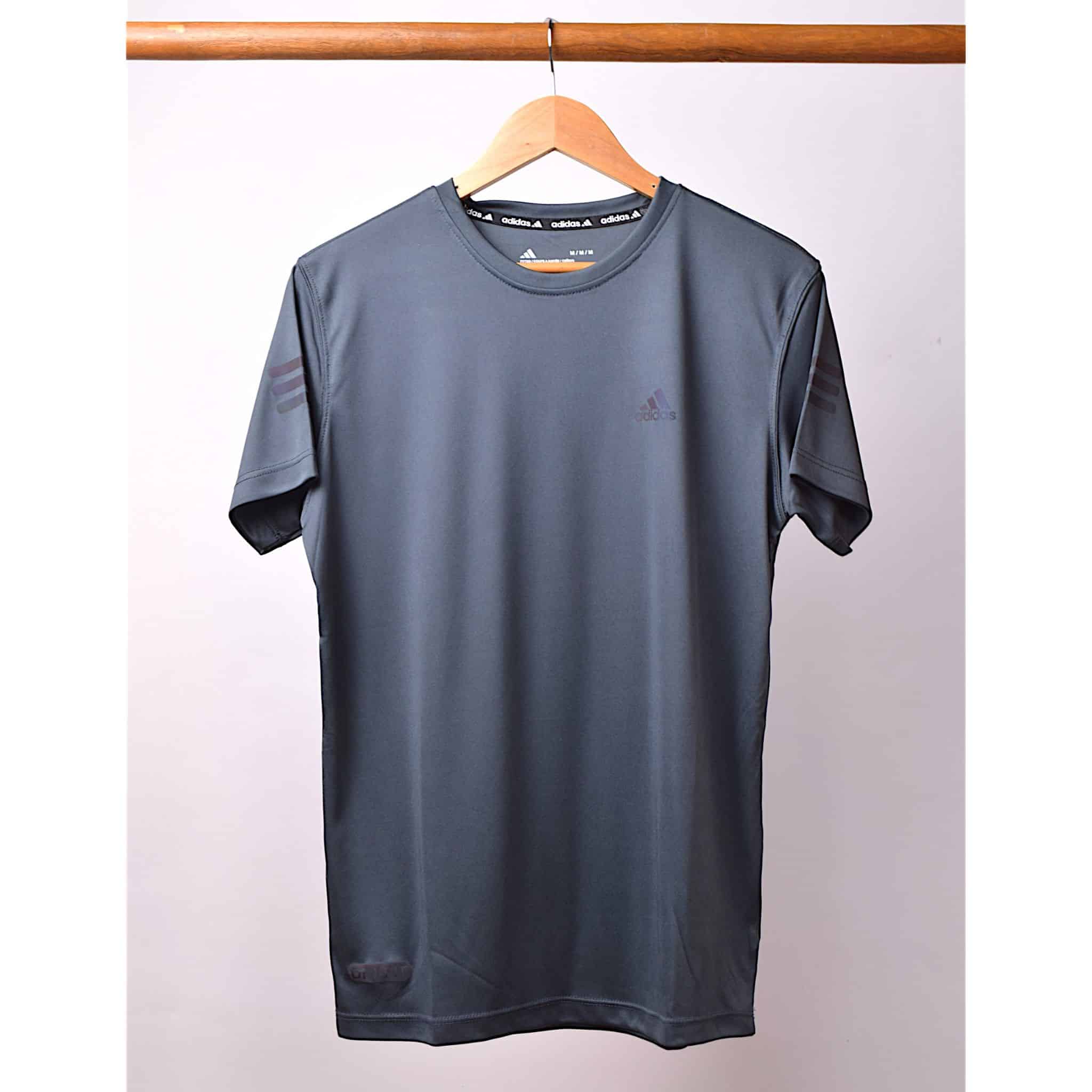 Grey Adi Classic Dry Fit Tee