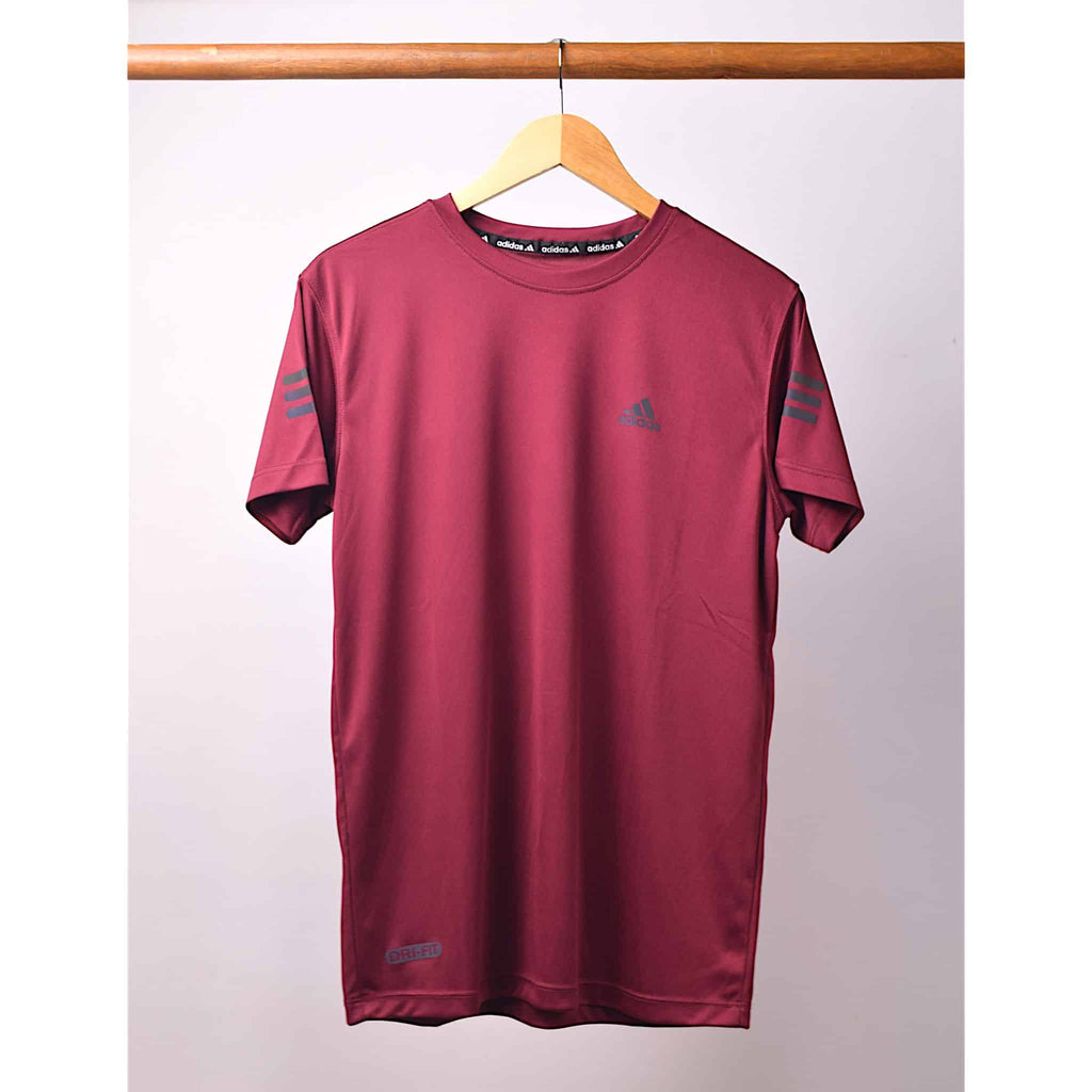 Maroon Adi Classic Dry Fit Tee