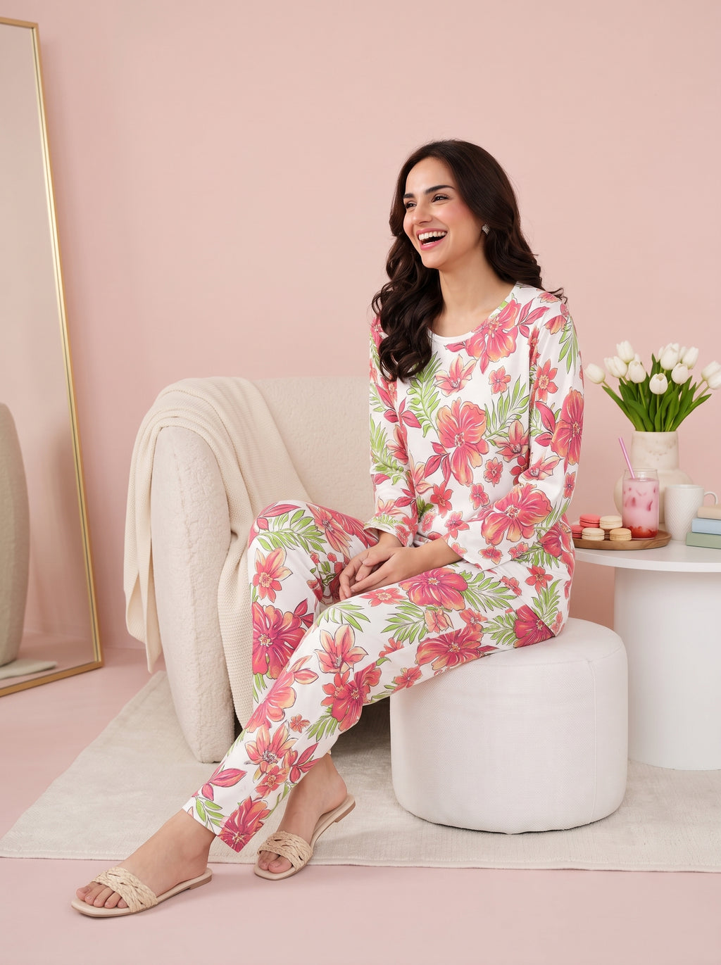 Coral Lily Nightsuit