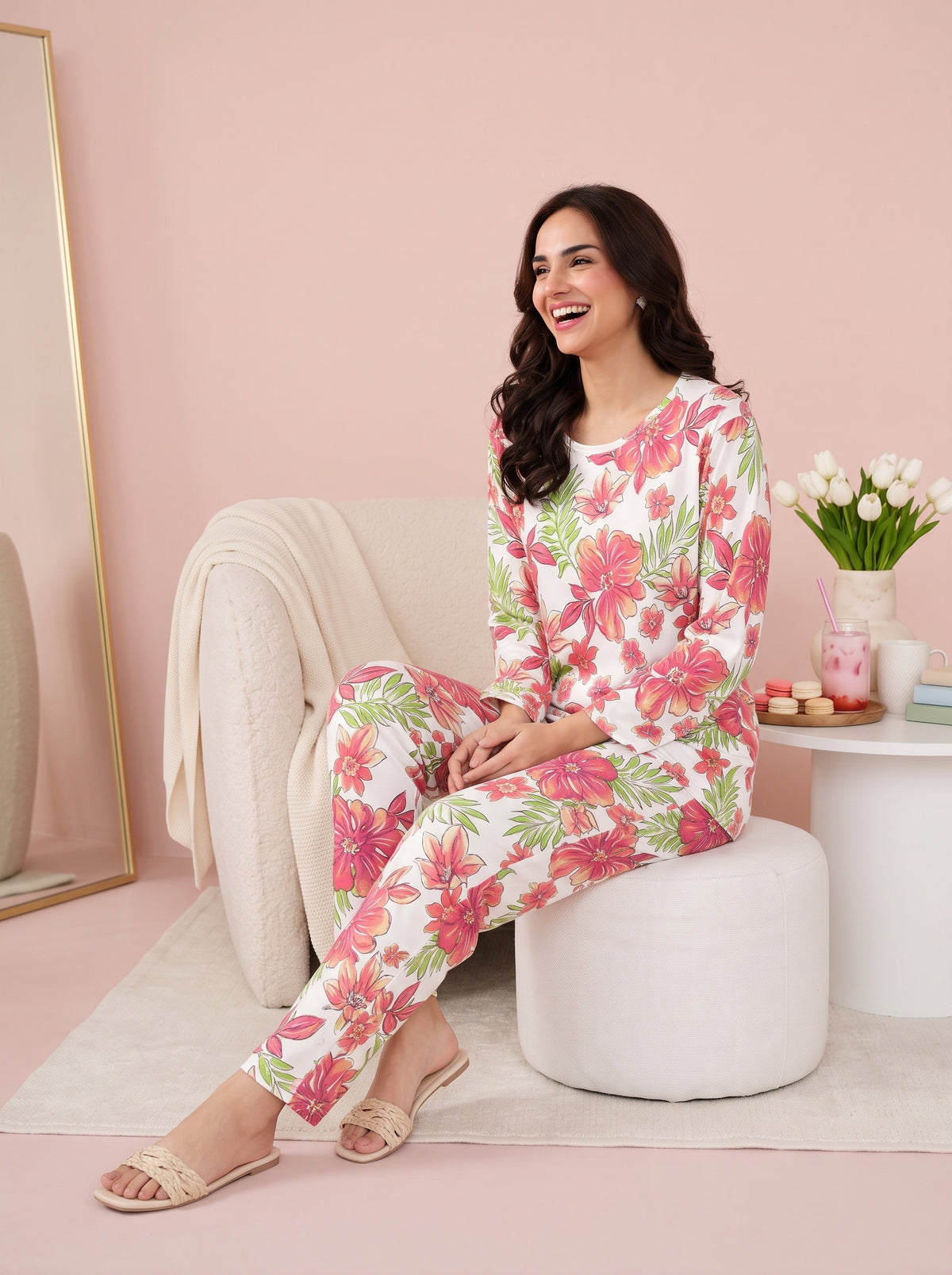 Coral Lily Nightsuit