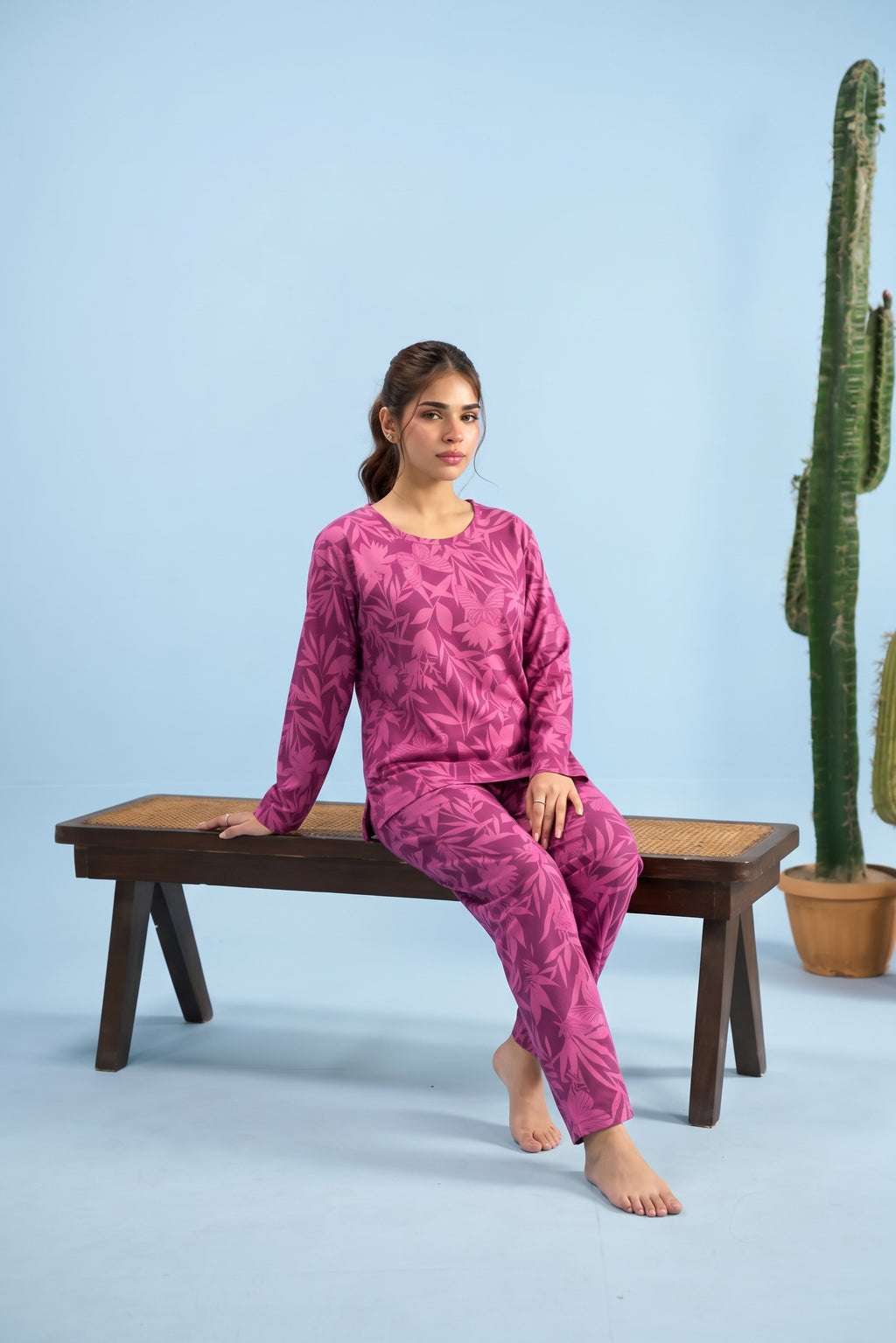 Fuchsia Flutter Nightsuit — photo 2