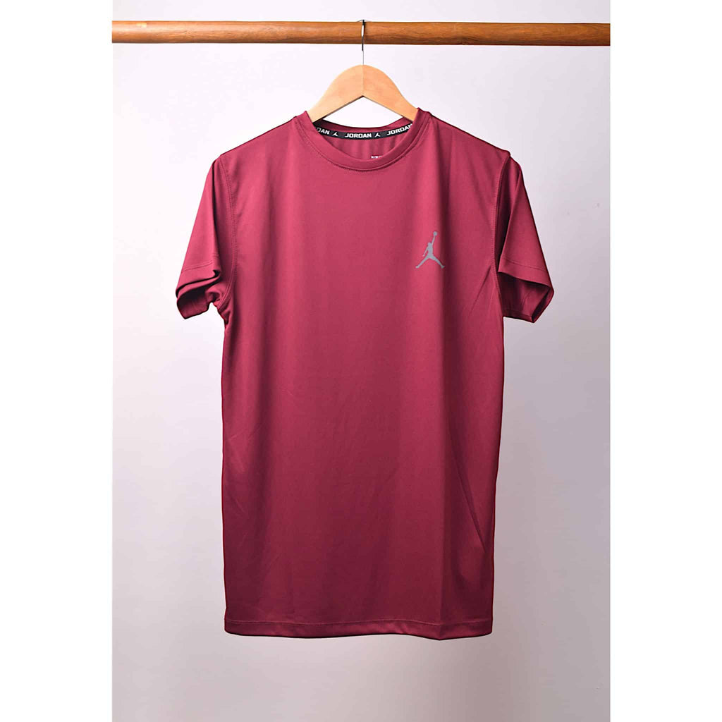 Maroon Jord-an Bold Dry Fit Tee