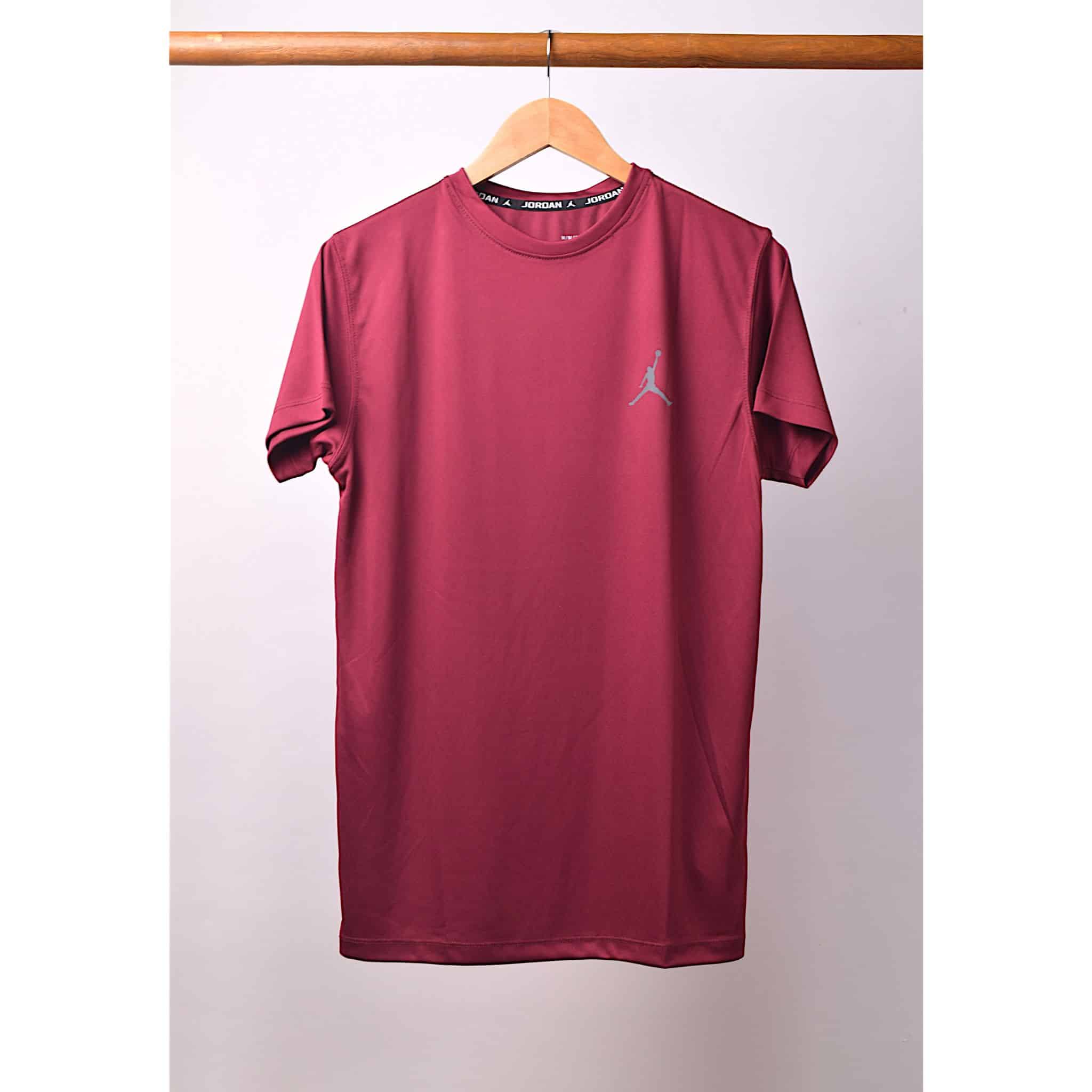 Maroon Jord-an Bold Dry Fit Tee