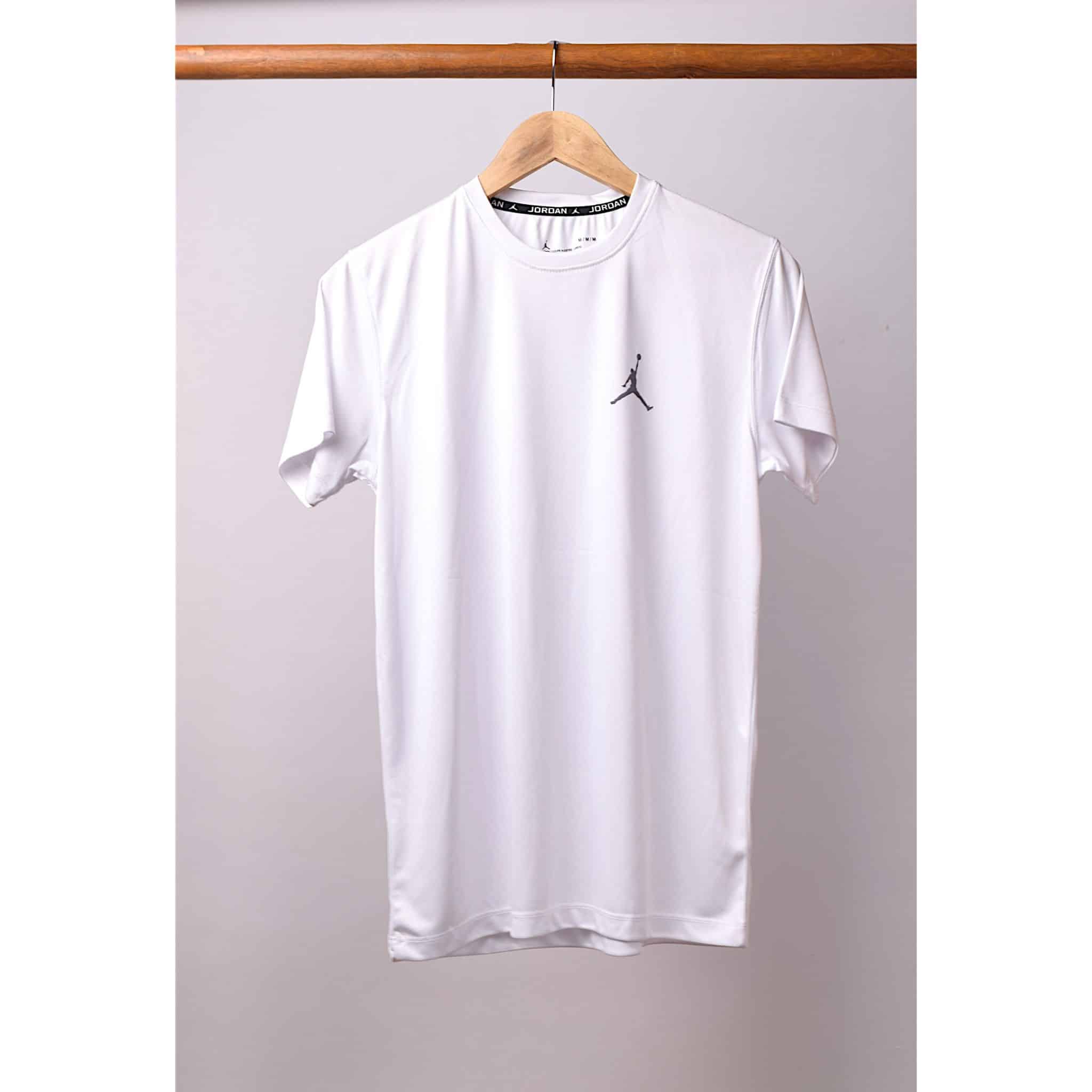 White Jord-an Bold Dry Fit Tee