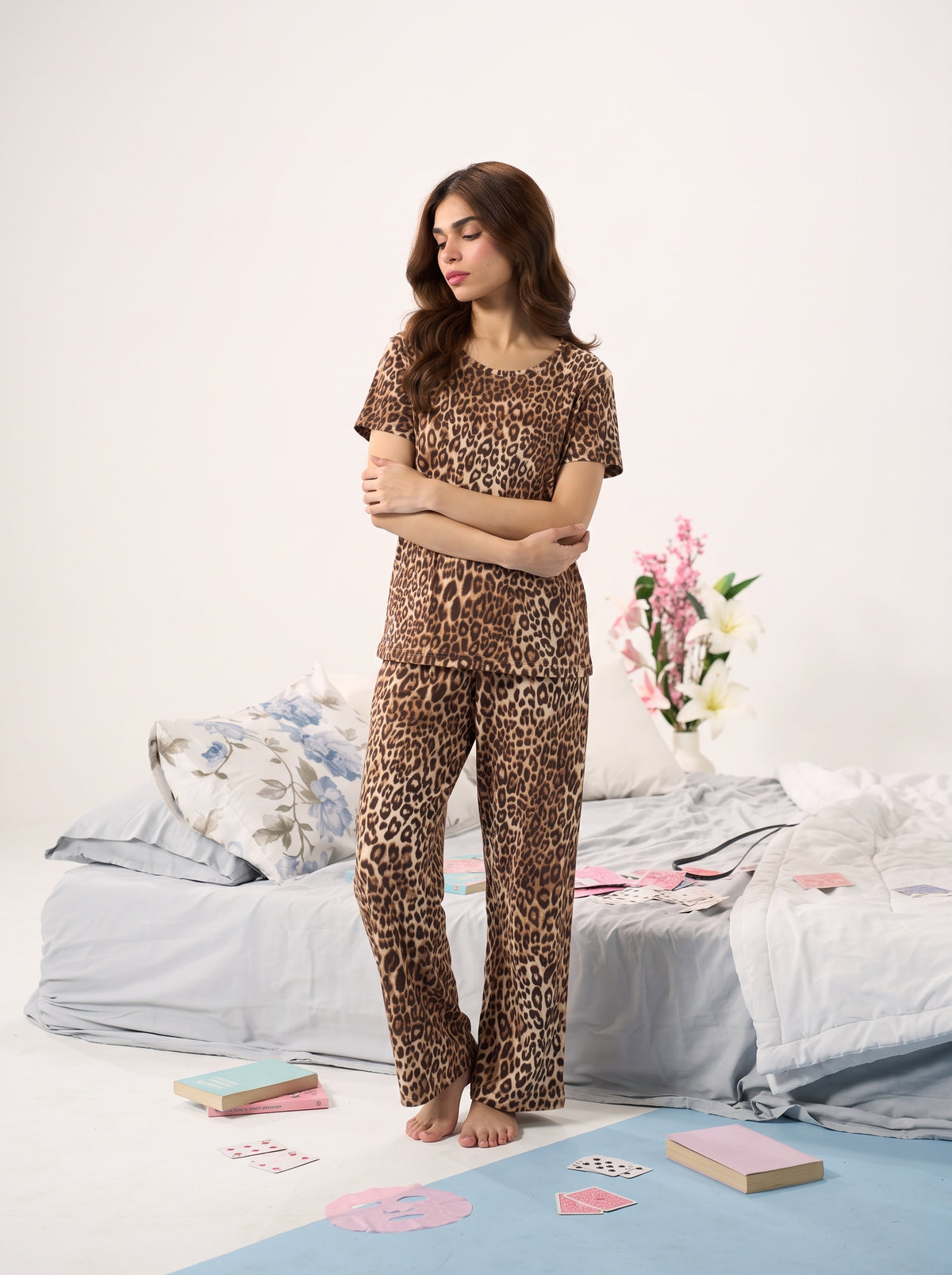 Latte Leopard Nightsuit — photo 4