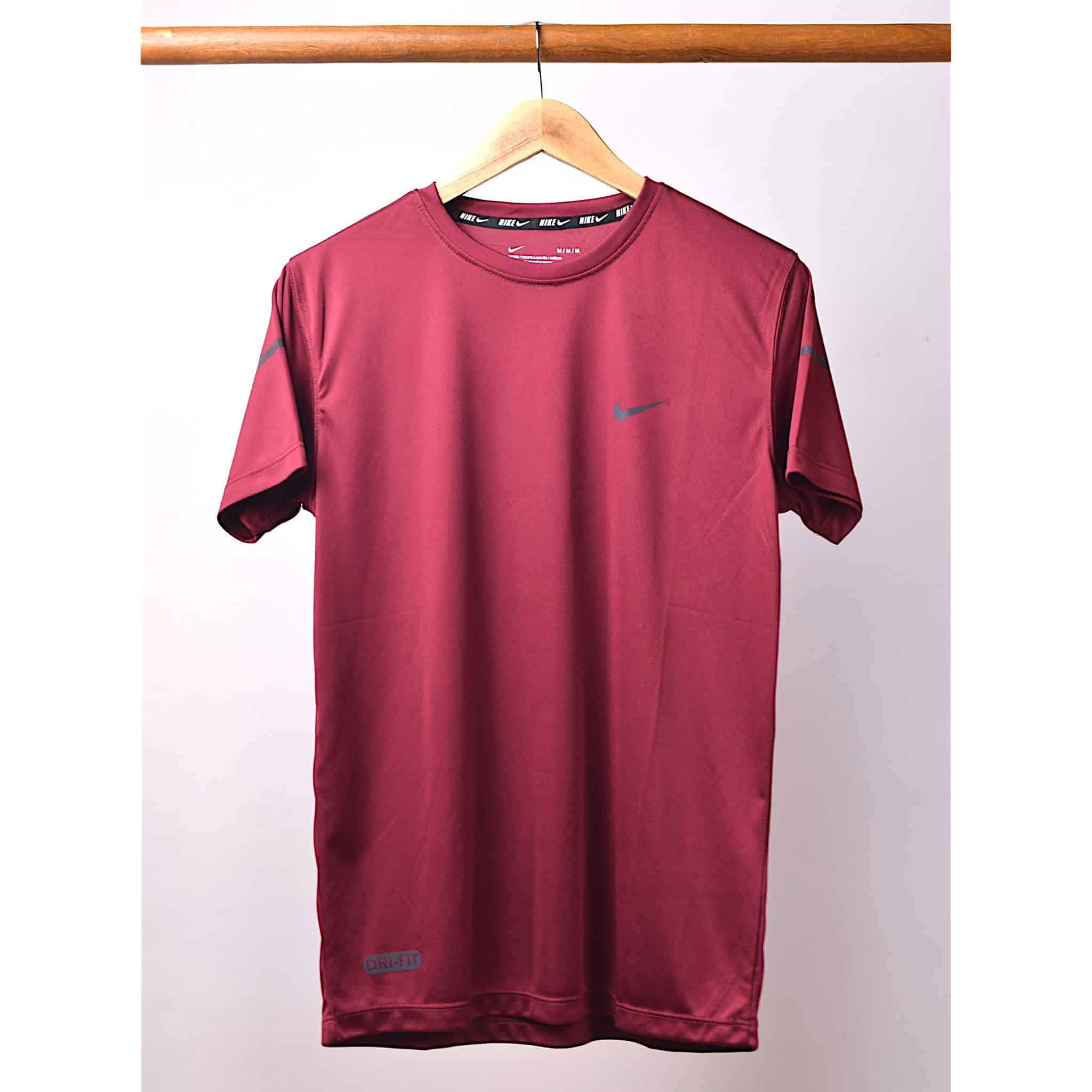 Maroon Nik Classic Dry Fit Tee