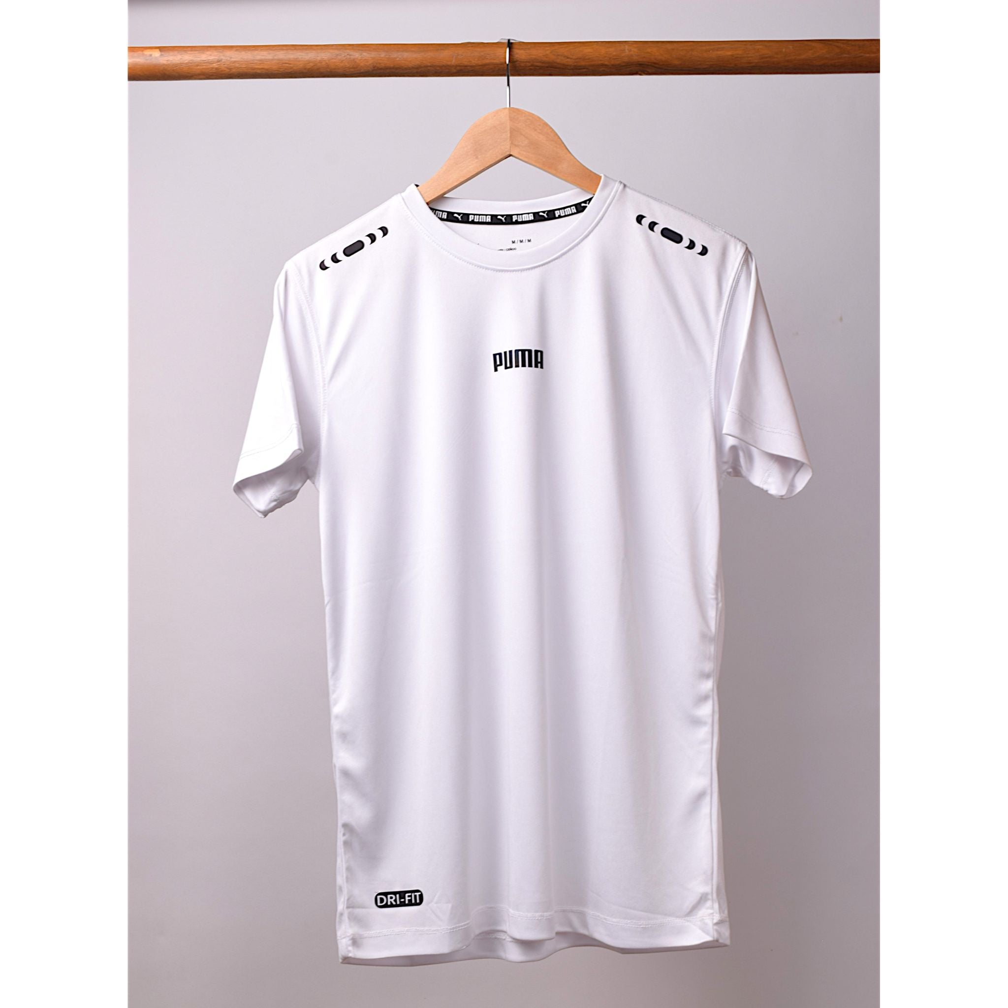 White Pum-a Classic Dry Fit Tee