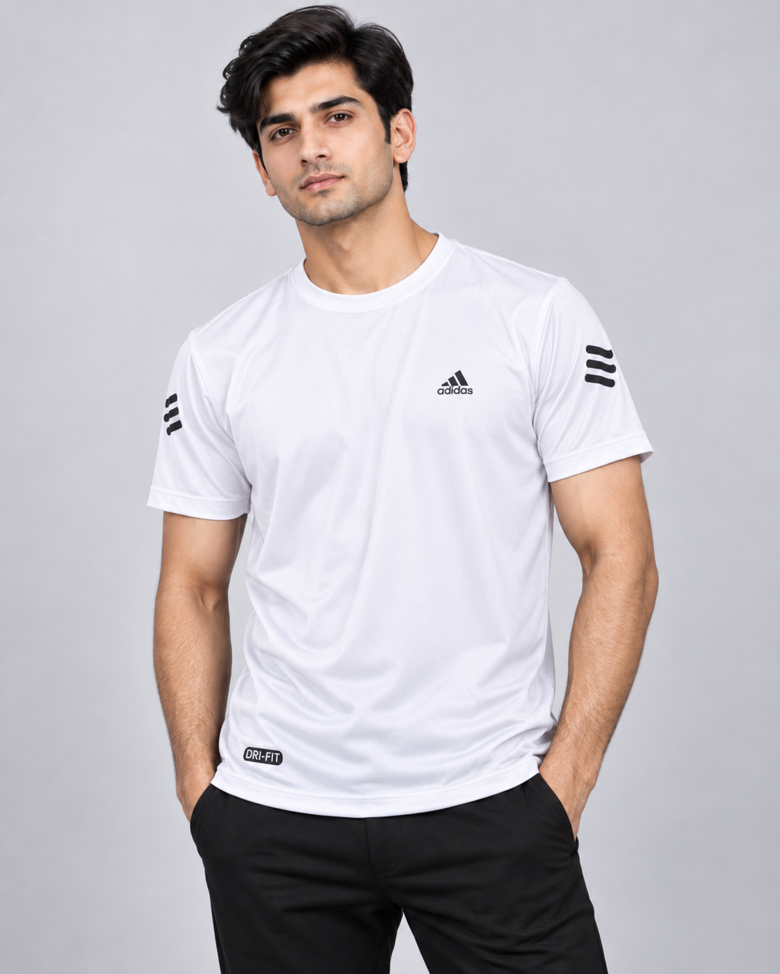 Adidas 3-Stripes Performance Tee - White