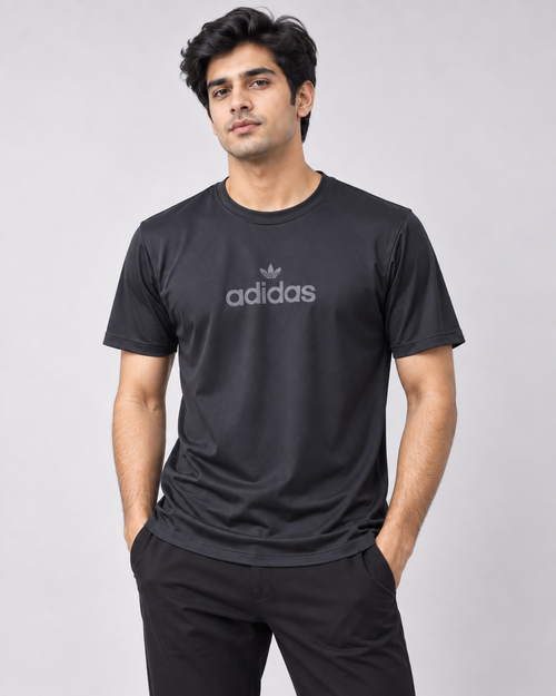 Adidas Bold Logo Performance Tee - Black