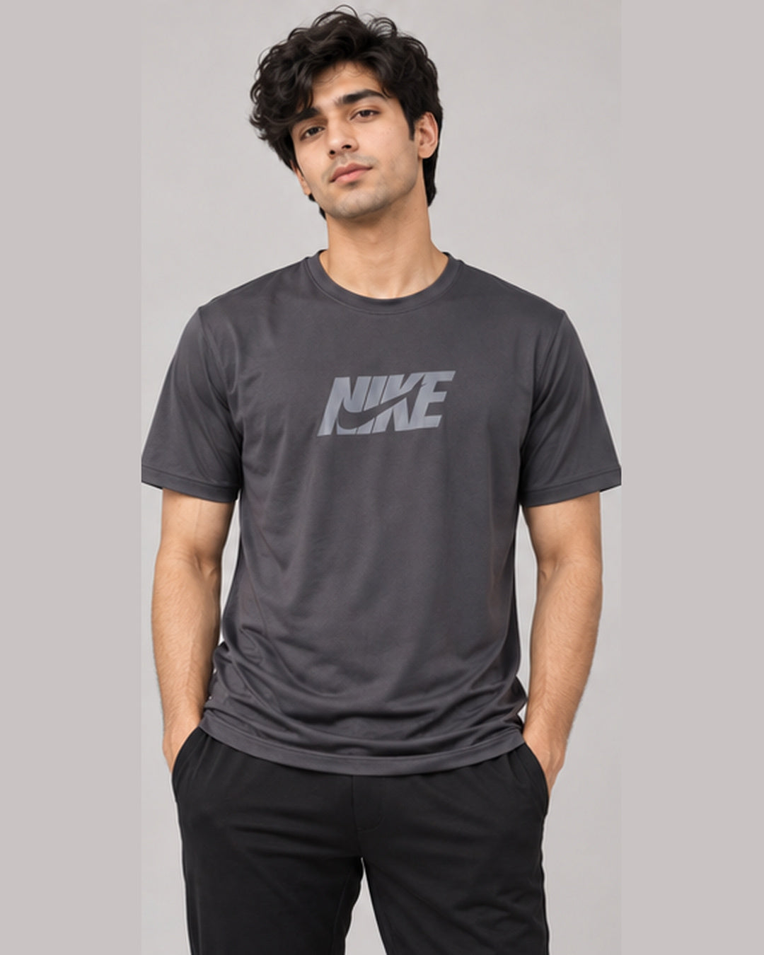 Nike Bold Logo Performance Tee - Grey