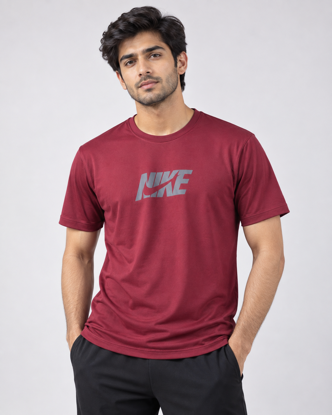 Nike Bold Logo Performance Tee - Maroon