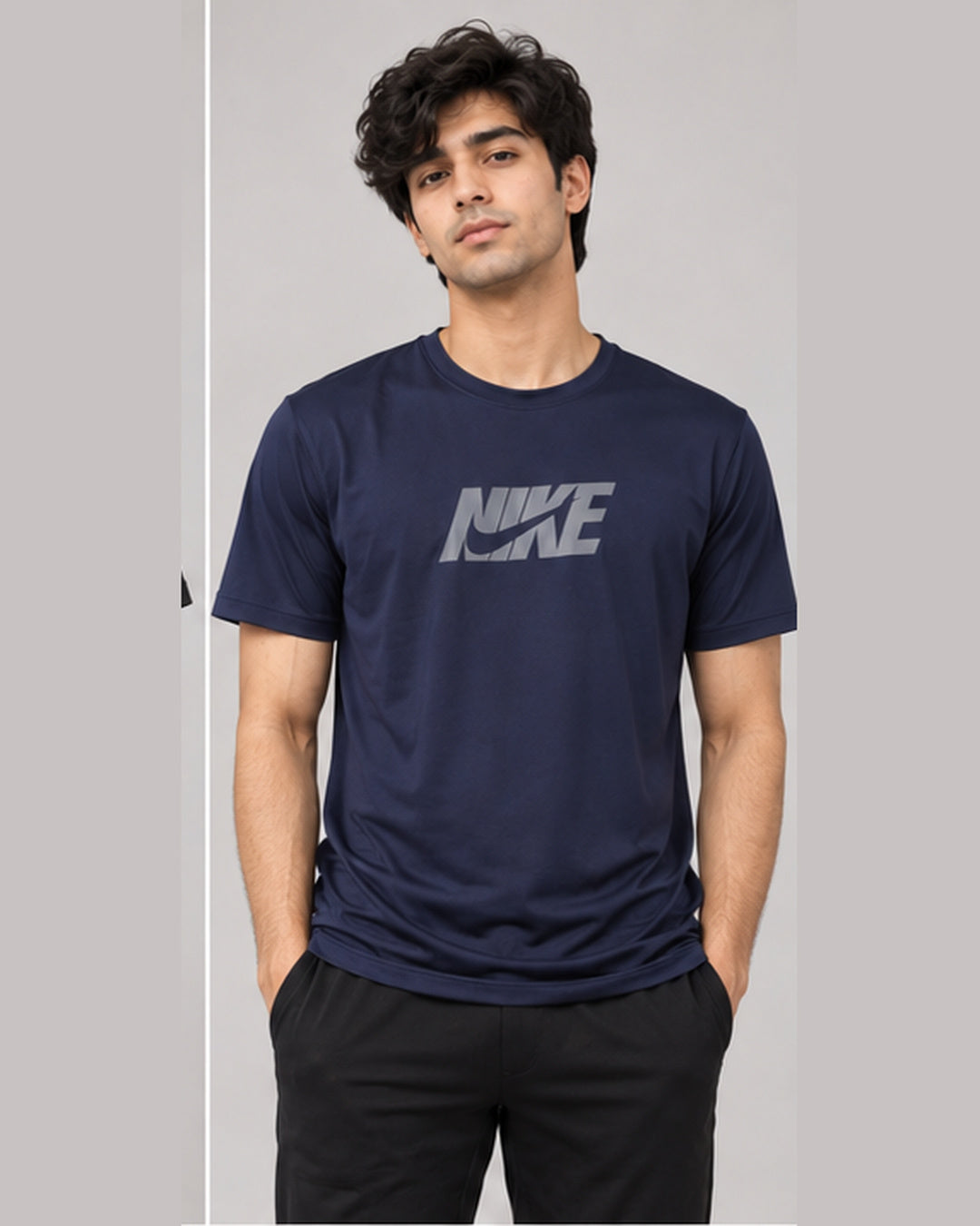 Nike Bold Logo Performance Tee - Navy Blue