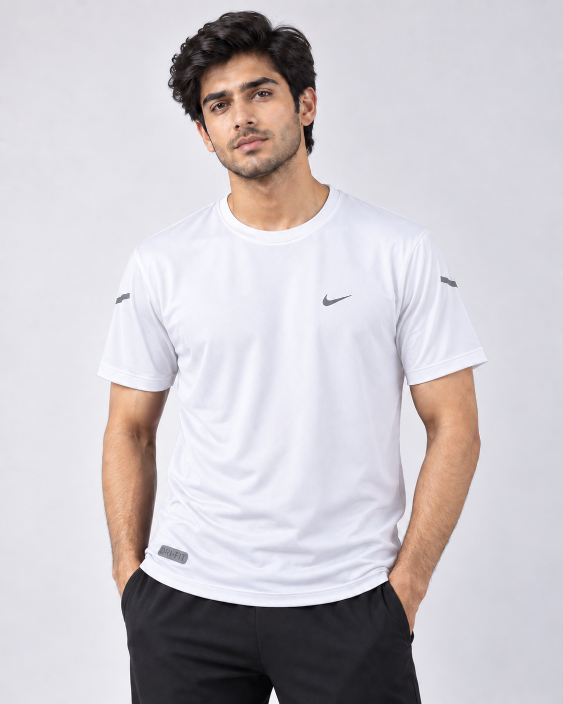 Nike Essential Swoosh Performance Tee - White
