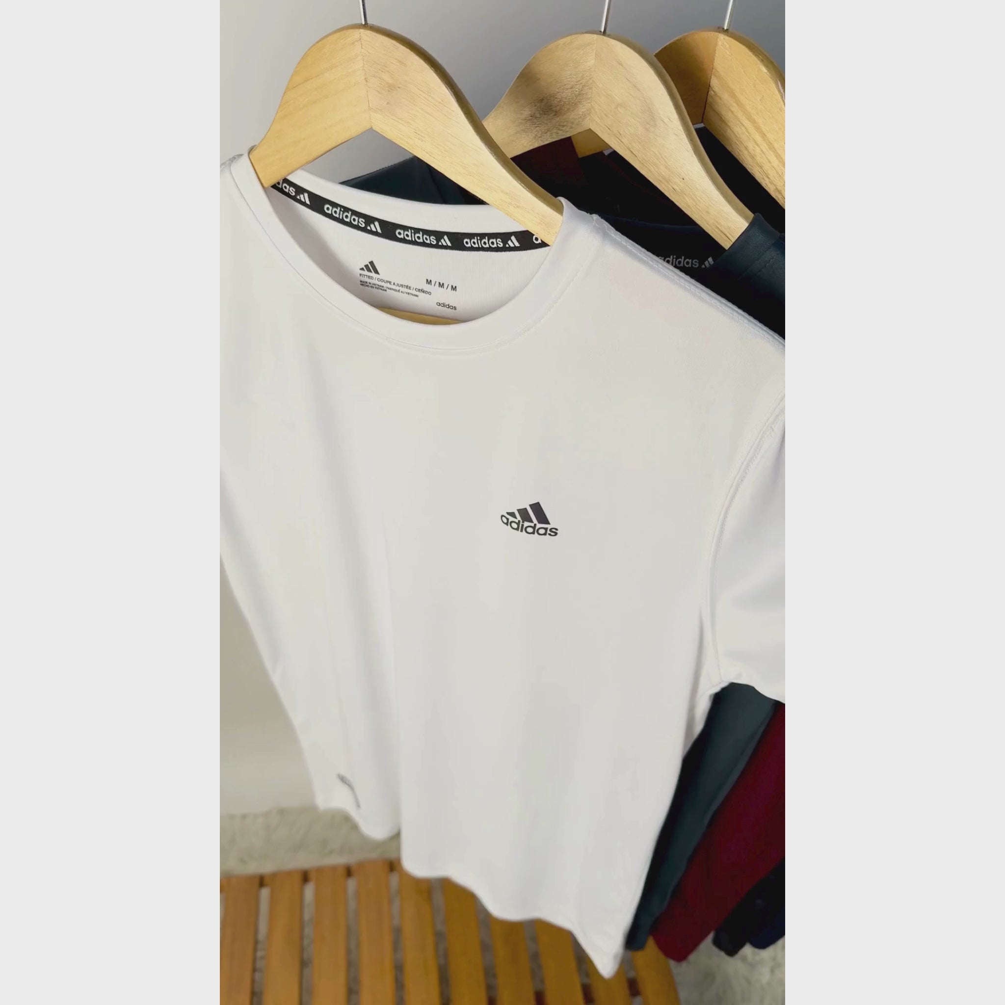Grey Adi Classic Dry Fit Tee