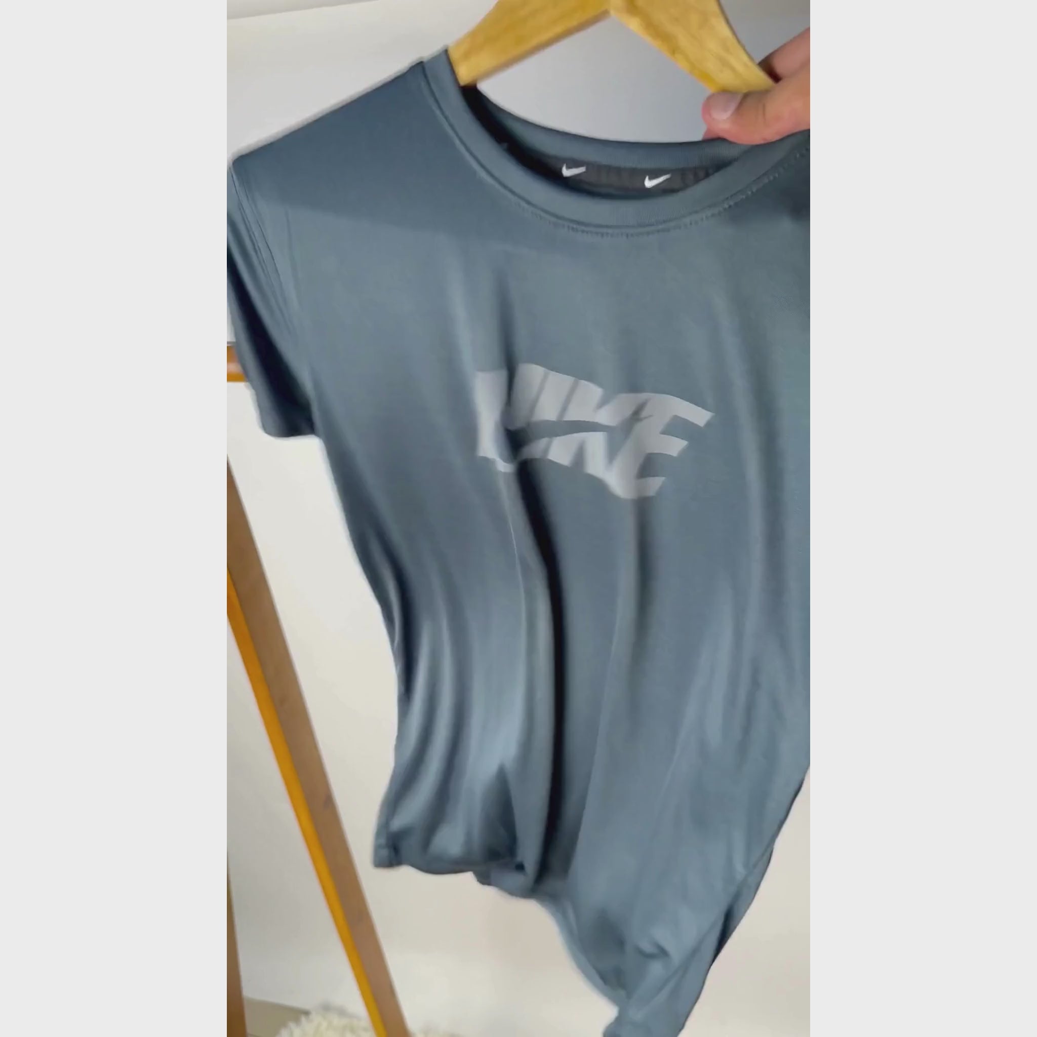 Black Nik Bold Dry Fit Tee
