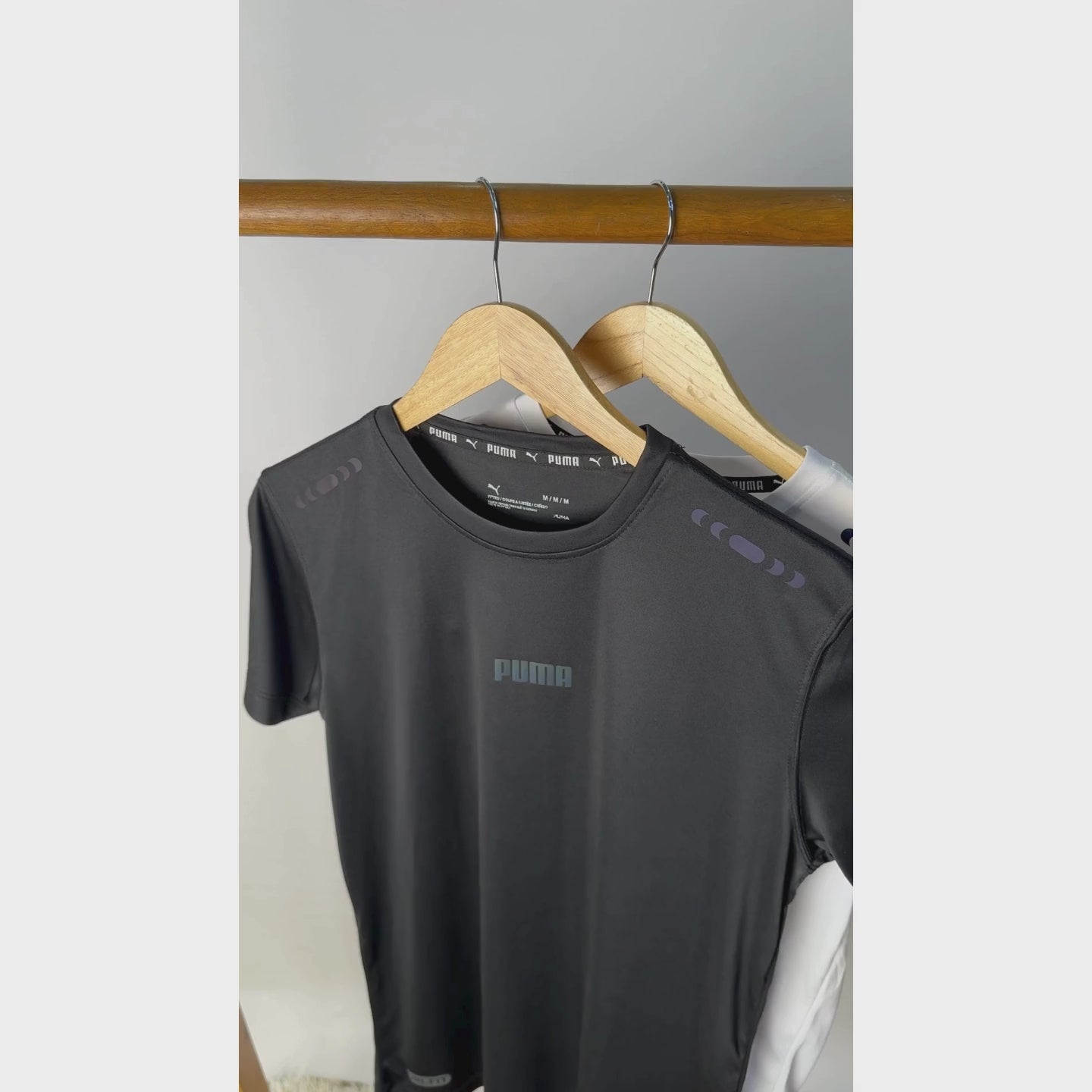 Black Pum-a Classic Dry Fit Tee