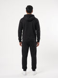 Black full-zip hoodie tracksuit, photo 1 of 6