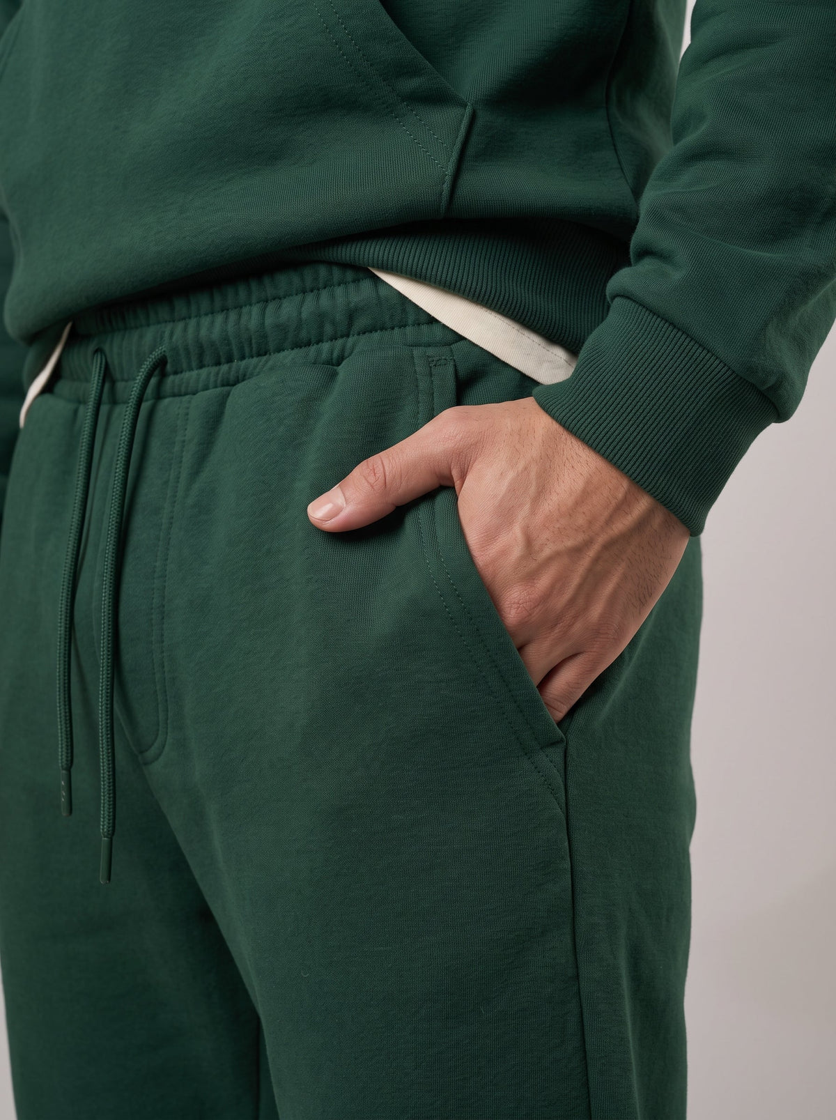 Green pullover hoodie tracksuit, photo 1 of 6