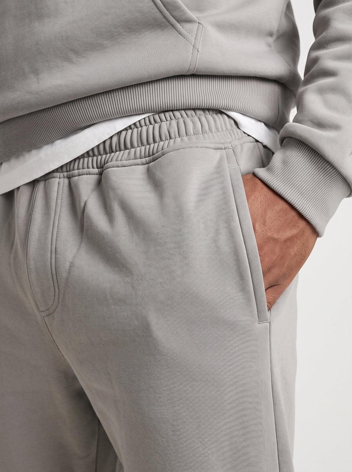 Grey pullover hoodie tracksuit, photo 1 of 5