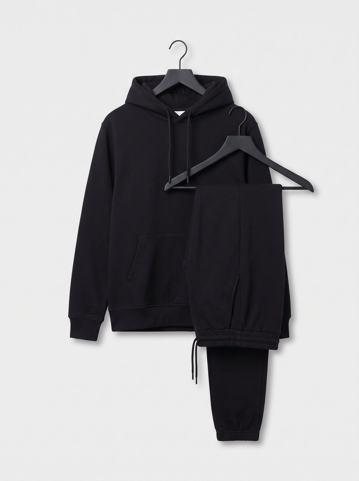 Black pullover hoodie tracksuit, photo 5 of 5