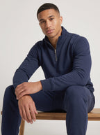 Navy blue mock neck tracksuit, photo 5 of 6